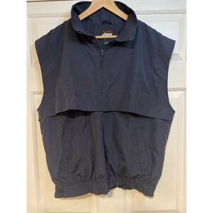 Mens M L‎ Golf Vest Vintage Tartan Windbreaker Sleeveless Jacket Water Repellent